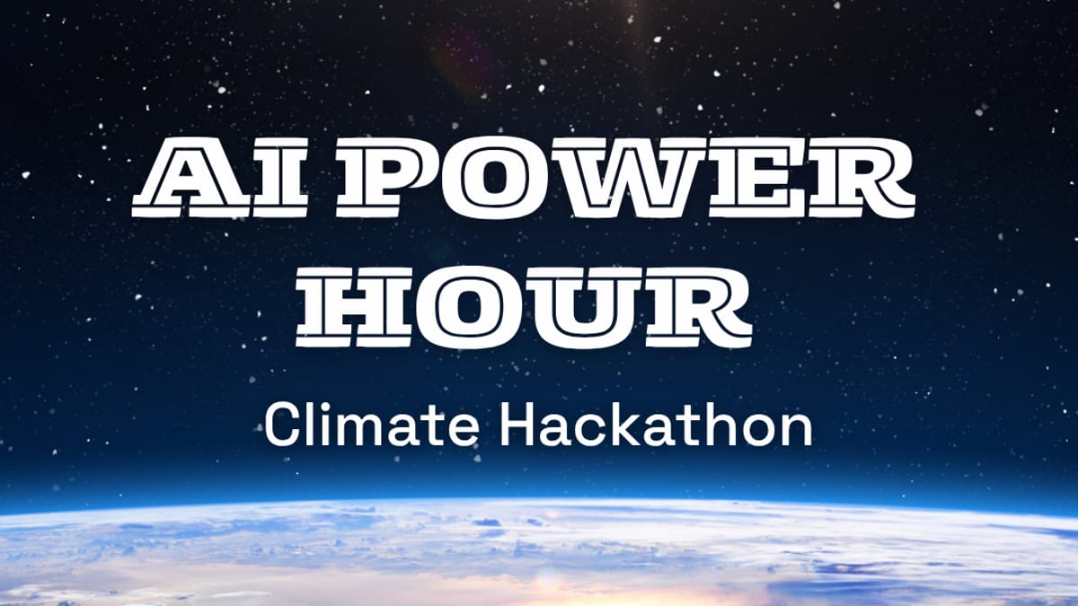 AI Power Hour Climate Hackathon cover
