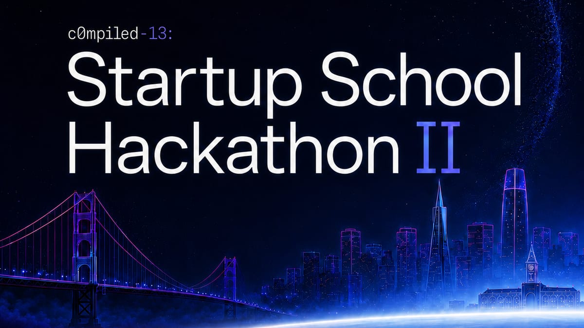 c0mpiled-13 Startup School Hackathon II cover